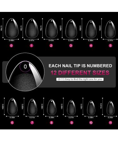 240pcs AOREAM Extra Short Almond Nail Tips Soft Gel Matte Nails - Full Cover Press On Tips for Nails Salon & DIY Short Square-Almond Nails - Buy Online on SooperMarket.com