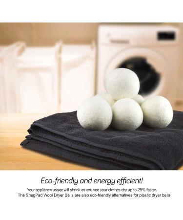 100% NATURAL & HANDMADE WOOL DRYER BALLS Eco-Friendly Reusable Laundry Essentials Saves Drying Time Laundry Balls (6) - Buy Online on SooperMarket.com