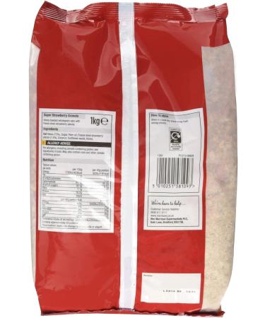Morrisons Strawberry Granola 1kg - Buy Online on SooperMarket.com