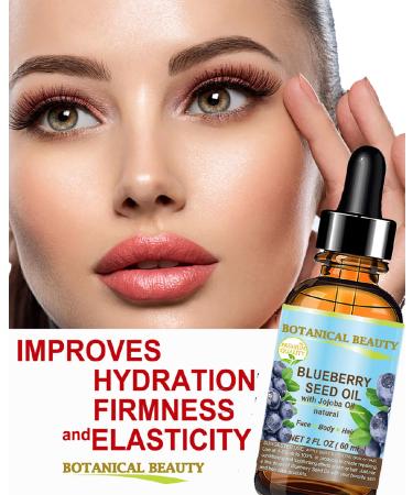Buy Blueberry Seed Oil - Virgin Unrefined Cold-Pressed Carrier Oil for Face Body & Hair | 0.5 Fl. oz - Anti-Aging Moisturizer by Botanical Beauty - Buy Online on SooperMarket.com