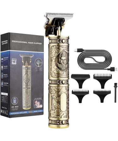 Men's Retro Oil Hair Hair Salon Carved Electric Home USB Charging Hair Scissors Hair for Men Cordless - Buy Online on SooperMarket.com