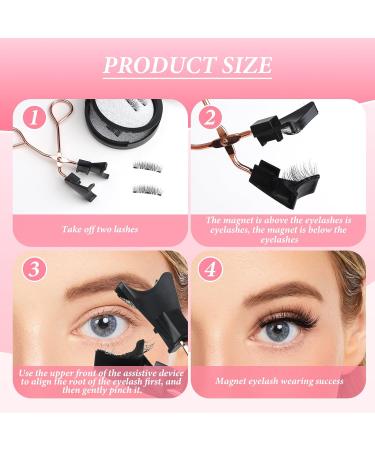 Magnetic Eyelashes without Eyeliner 12 Pieces Reusable Dual Magnetic lashes False Eyelashes No Glue and Eyeliner Needed Natural Look 3D False Lashes Black Eyelashes Waterproof & Easy to Wear - Buy Online on SooperMarket.com