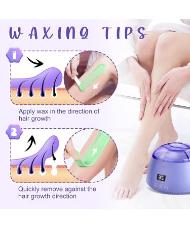 Waxing Kit with Wax Warmer & 4 Hard Wax Beans for Hair Removal - Bikini, Brazilian, Legs, Eyebrow, Armpit, Face - Full Body Waxing for Women and Men - Buy Online on SooperMarket.com