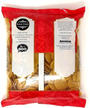 JCR Pani Puri Raw Pellets 1 Kg - Authentic Indian Street Food Snack - Buy Online on SooperMarket.com