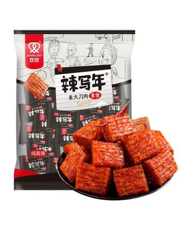 Mkostlich spicy snacks 250g spicy snacks latiao chinese snack da dao rou casual snacks fragrant sharp individual package (2 pack)