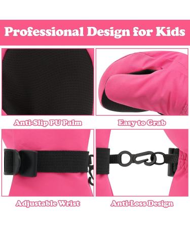 Sarfel Waterproof Toddler Mittens | Kids Snow Gloves for Baby Winter | 2-3 Years | Hot Pink - Buy Online on SooperMarket.com