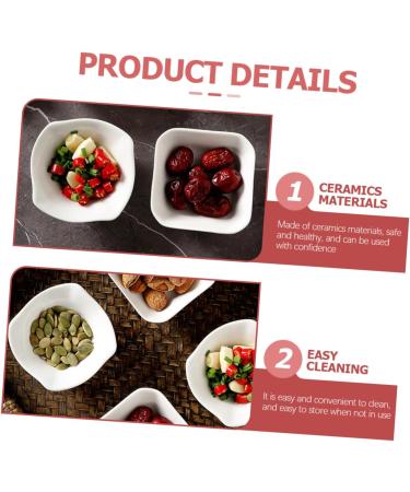 Zerodeko 8pcs Ceramic Dipping Sauce Bowl Seasoning Dish Small Dish for Dipping Sauce Dipping Bowls Soy Sauce Bowls Ceramic Sauce Bowl Ketchup Dish Salsa Bowls Ceramics White Soy Sauce Dish - Buy Online on SooperMarket.com