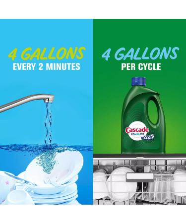 PURPUR Cloth & Cascade Oxi Gel Dishwasher Liquid Detergent Bundle - Stain Fighting Power & Fresh Scent 125 Fl Oz - International Shipping Available - Buy Online on SooperMarket.com