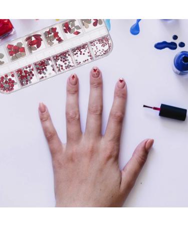 Minkissy 1 Box Nail Art Accessories Nail Metal Diy Accessories for Nail Nails Gems Nail Art Gems Crystal Nail Gems Metal Nail Jewelry Nail Crystals Nail Jewels Red Resin Boxed Shaped Drill - Buy Online on SooperMarket.com