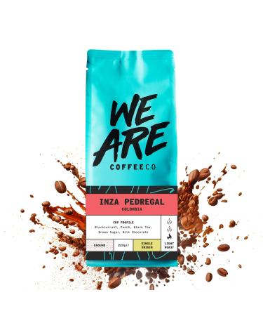 Coffee Ground for Cafetiere 227g Bag Colombian Ground Coffee Chocolate & Fruits Notes 100% Arabica Light Roast Speciality Freshly Roasted Single Origin (We Are Coffee Co) Ground Cafetiere 227 g (Pack of 1)