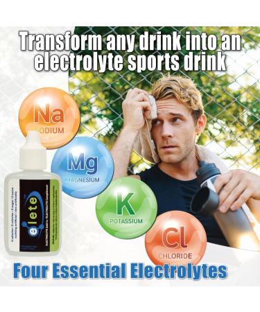 Anderson's Health Solutions elete Electrolyte Add-In Drops | Liquid Electrolyte Drink Mix Sodium Potassium Magnesium | Convenient Hydration Natural Electrolyte Replenishment | Sugar Free No Artificial Ingredients | 24.6mL (Pack of 2) elete 24.6 ml (Pack o - Buy Online on SooperMarket.com
