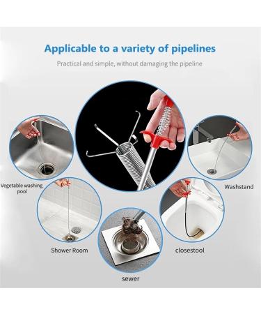 60cm Spring Pipe Dredging Tool - Drain Snake & Cleaner Sticks for Kitchen Sink Clog Removal | International Shipping Available - Buy Online on SooperMarket.com