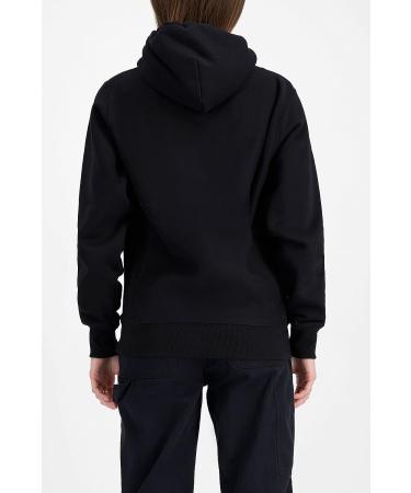 Champion Men's Reverse Weave Pullover Hoodie - C Logo Black | Best Hoodie for Men - Buy Online on SooperMarket.com