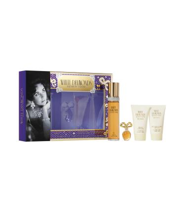 Elizabeth Taylor White Diamonds Perfume for Women Gift Set - 4 PC 1.7 Fl. oz 1.7 Fl Oz (Pack of 4)