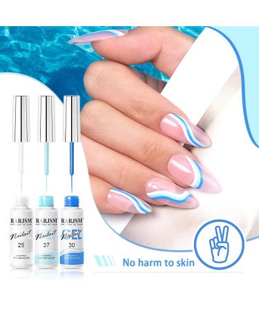 Buy RARJSM Nail Art Gel Liner Set - 24 Colors for Nail Art Design | Soak Off UV LED Curing | Glitter & Creative Painting - Buy Online on SooperMarket.com