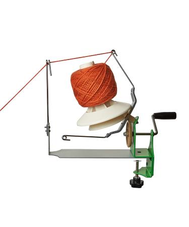 Olikraft Large Capacity Yarn Winder - Hand Operated Metal Yarn Ball Winder. Support 10 to 16 oz of Yarn Fiber Wool String (Stainless Steel)