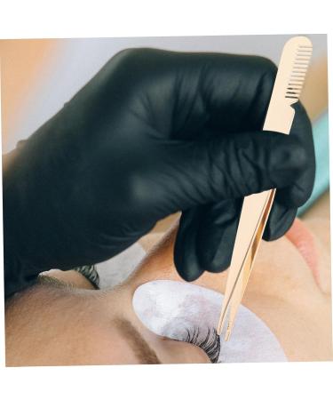 PLAFOPE Eyelash Tweezers Eyelash Applicator Lash Clamp Lash Applicator Tool Stainless Steel Lash Tweezers Metal Lash Tweezers Beauty Tools Tweezers for Women Lash Tweezers with Comb - Buy Online on SooperMarket.com