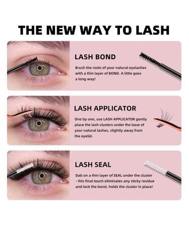 Higu Eyelash Glue - Strong Hold Black Lash Bond & Seal 48-72 Hour Waterproof 2-in-1 Eyelash Sealer 5ml Each - Perfect for DIY at Home (1 Pack) - Buy Online on SooperMarket.com