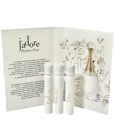 Dior J'adore Parfum D'Eau Women Sample Spray Perfume Set of 3