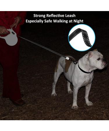 Buy Philorn 5m Reflective Retractable Dog Leash - Flexible Non-Slip Handle One-Button Lock for Medium to Large Dogs up to 50kg - International Shipping Available - Buy Online on SooperMarket.com