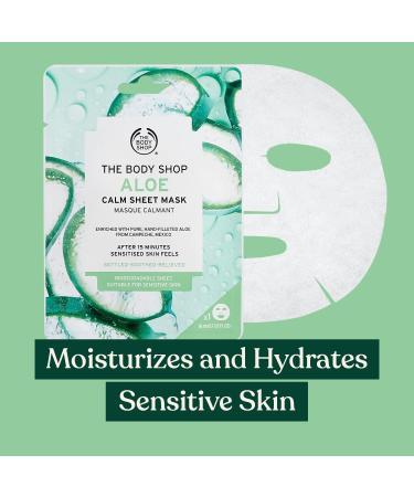 The Body Shop Aloe Calm Hydration Sheet Mask - Soothe and hydrate dry sensitive skin in just 15 minutes with our vegan Aloe Calm Sheet Mask - Buy Online on SooperMarket.com