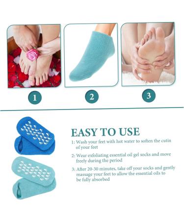 MAGICLULU 2 Pairs Gel Socks Soft Vegetable Gel Miss Commodity - Buy Online on SooperMarket.com
