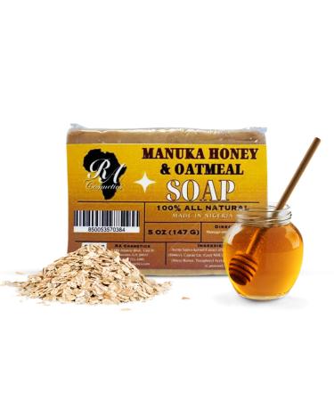 RA COSMETICS Manuka Honey & Oatmeal Bar Soap 5oz