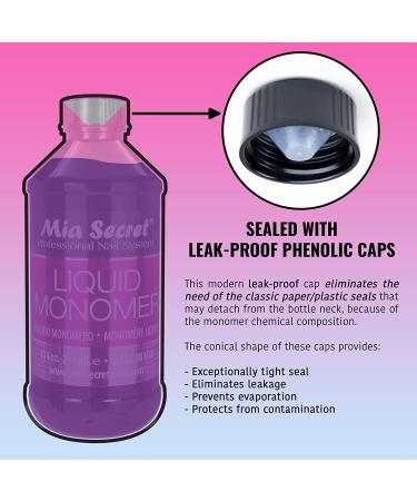 1 oz Mia Secret EMA Monomer - Professional Acrylic Nail Liquid for Acrylic Powder - Buy Online on SooperMarket.com