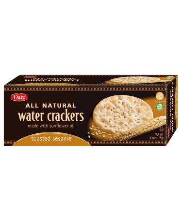 Dare Water Crackers Toasted Sesame 4.4-Ounce (Pack of 12)