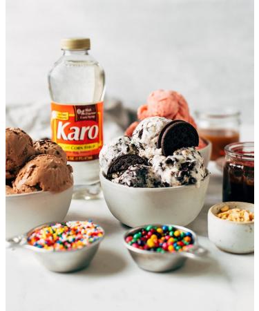 Karo Light Corn Syrup with Real Vanilla 32oz Bottle (Pack of 2) + Measuring Spoon - Buy Online on SooperMarket.com