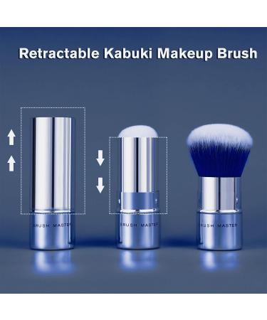 Buy Retractable Kabuki Makeup Brush | Portable Powder Brush for Foundation Blush Bronzer & Concealer - International Shipping Available - Buy Online on SooperMarket.com