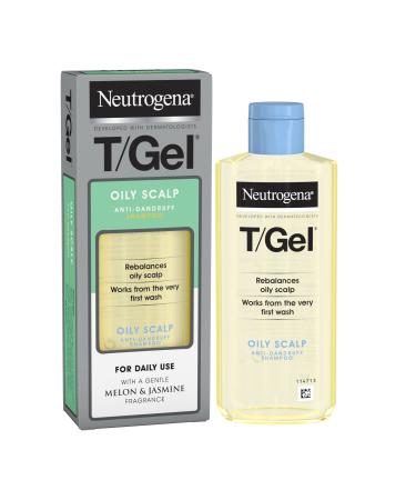 Neutrogena T/Gel Anti-Dandruff Shampoo for Oily Scalp Fresh Jasmine 250 ml (Pack of 1)