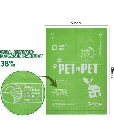 PET N PET USDA Certified 38% Biobased Dog Poop Bags 270/540 Counts - 9x13 Inches, 15 Refill Rolls - Buy Online on SooperMarket.com