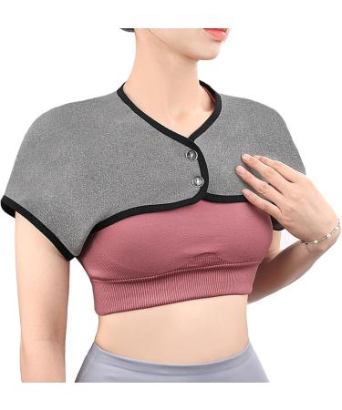 Zceplem Heating Pillow for Shoulder - 360 Thin Heated Neck Wrap | Washable Velvet Neck Warmer for All Seasons | Large Light Gray Neck and Shoulder Relaxation Pillow - Buy Online on SooperMarket.com
