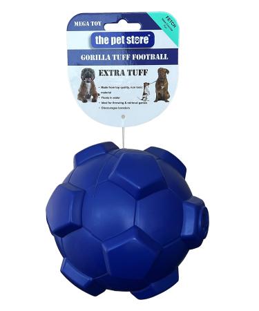 Pet Store The Gorilla Tuff Floating Football Dog Toy Ideal for Throwing and Retrieval Games on land and in water. Encourages Healthy Exercise for your Dog Emperor Blue