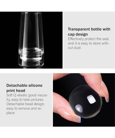 DADYOUPIN Silicone Nail Stamper Double Sided French Nail Art Stamp with Scraper - Buy Online on SooperMarket.com