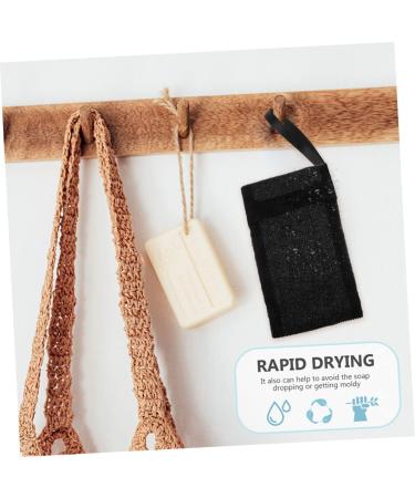 Healeved 20 Pcs Soap Foaming Shower Foaming Scrub Exfoliating Net Nylon Fiber Black - Buy Online on SooperMarket.com
