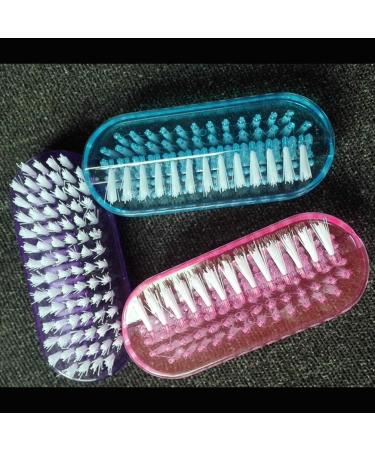 4pcs Nail Brush Two-sided nail brush cleaner Scrubbing Brushes for Nail Makeup (Random Color) - Buy Online on SooperMarket.com