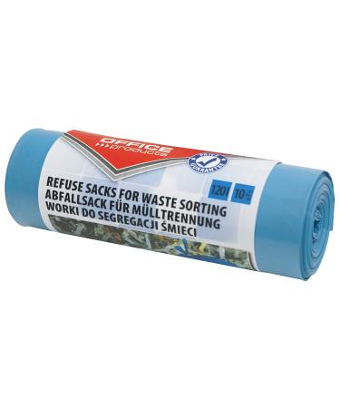 Office Products 22025232-01 - Garbage bags 120 l 10 bags color blue 10 pieces (1 pack) To Paper