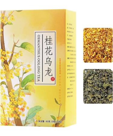 20 Count Natural Osmanthus Oolong Tea Fragrans Flower Leaves Bag for Family Friends - Buy Online on SooperMarket.com