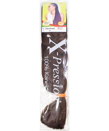 X-PRESSION (Xpression) Ultra Hair Braid (Braiding) Extension Choice of Colours (8 Light Brown) - Buy Online on SooperMarket.com