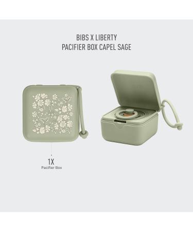 BIBS X Liberty Schnuller Box - BPA Free Sterilizer for Pacifiers | Made in Denmark (Capel Sage) - International Shipping Available - Buy Online on SooperMarket.com