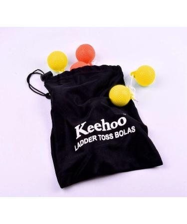 Keehoo Ladder Toss Replacement Balls - 6 Pack Soft Golf Balls for Kids - Orange and Yellow - Buy Online on SooperMarket.com