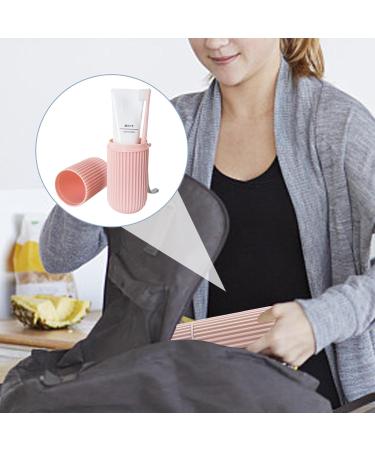 Manolyee Travel Toothbrush Holder - Multifunctional Toothbrush Case & Organizer for Home Business Camping | Pink Travel Container - Buy Online on SooperMarket.com