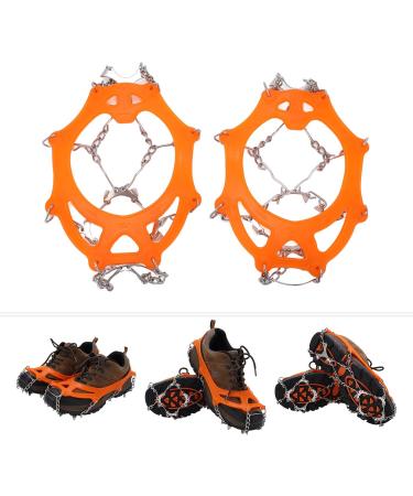 12 Tooth Stainless Steel Crampons Outdoor Snow Shoe Crampons Long Service Life High Strength for Outdoor for Skiing M Code - Buy Online on SooperMarket.com