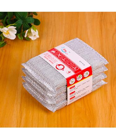 4Pcs/Set Flexible Cleaning Sponge Wide Application Printed Portable Multifunctional Pot Cleaner for Home Pot Cleaner - Buy Online on SooperMarket.com