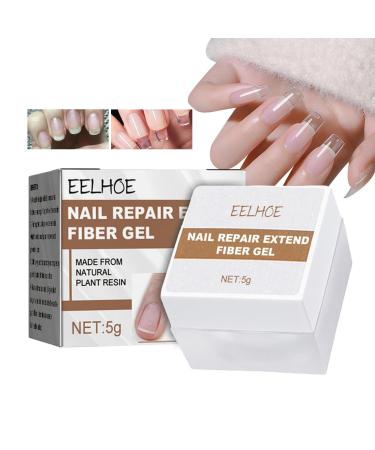 Nail Strengthen Gel Nail Gel Lengthening Fingernail Repair 5g Clear - Natural Fingernail Accessories Nail Repair For Women Girls Nail Strengthener Bexdug