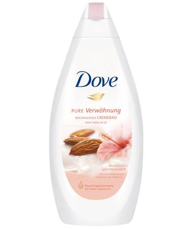 Dove Rich Cream Bath Pure Pampering Almond Milk and Hibiscus Fragrance Pack of 3 (3 x 750 ml) Almond Milk & Hibiscus