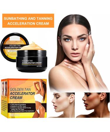 Tanning Accelerator Cream 50g Long Lasting Sunbed Cream Tanning Cream Intensive Tanning Gel Self Tanner Gel Effective in SunBeds Outdoor Sun Rapid Tanning Cream Achieve a Natural Tan - Buy Online on SooperMarket.com
