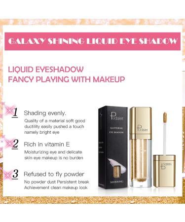 Glitter Eyeshadow & Eyeliner Pen Set - Gold | Long Lasting, Waterproof & Quick Drying - Buy Online on SooperMarket.com